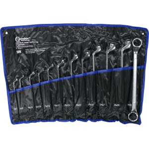 Klucze oczk.  6-32 mm` odgięte` 12szt. C.10/12T