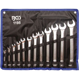 Klucze płasko oczk.` 1/4`-15/16`` 12szt. B.1195