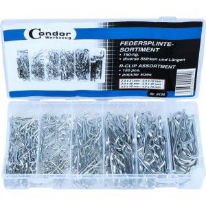 Zawleczki sprężynowe 150 szt. C.9120